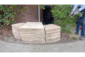 Tegels voor cirkelvormig terras