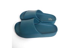 Heren slippers effen groen 42