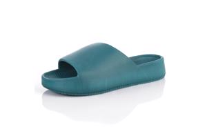 Heren slippers effen groen 42