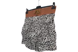 korte broek wit zwart panterprint L/XL