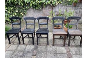 5 x houten stoel