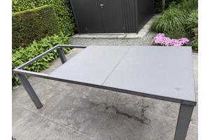 Hartman tuintafel met keramische bladen - antracietgrijs