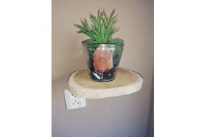 teak rack slide houten wand plank 18cm