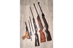 Drie luchtbuksen en onderdelen