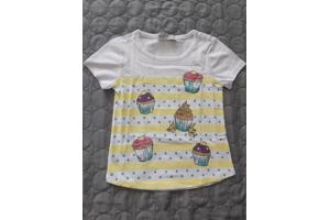 Glo-Story cupcakes t-shirt geel 98