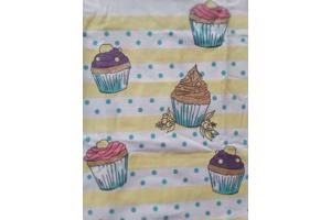 Glo-Story cupcakes t-shirt geel 98