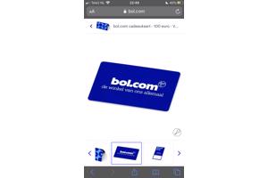 Bol.com kaart T.W.V 50 euro