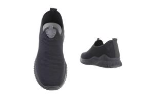 J107 Dames instap sneakers donkergrijs 43 (valt als 42)