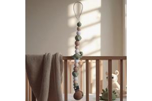 Speenkoord lang nek dino khaki beige