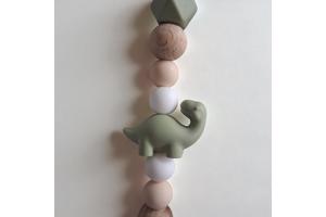 Speenkoord lang nek dino khaki beige