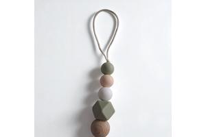 Speenkoord lang nek dino khaki beige