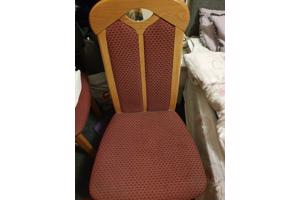 4 gestoffeerde houten stoelen