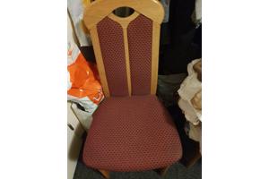 4 gestoffeerde houten stoelen