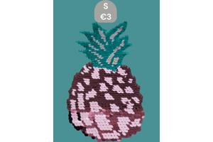 Glo-story t-shirt grijs love pineapple S