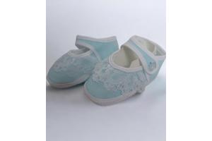 Junior Joy Babyschoenen Newborn Meisjes Lichtblauw/wit Met K