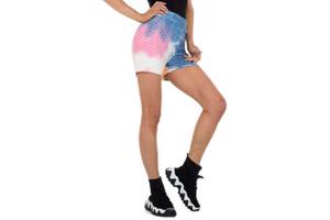 Fashion sport broek print multi color S/M 36/38