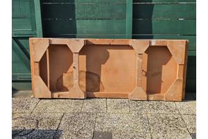 Uitklapbare tafel (205 x 80 x 75 cm)