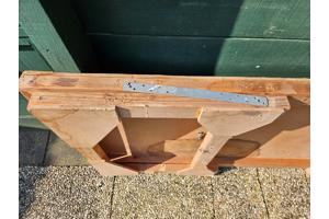 Uitklapbare tafel (205 x 80 x 75 cm)