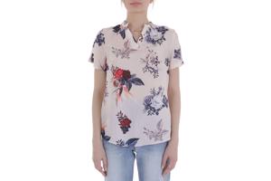 Metrofive bloemen shirt vhals lichtroze XL/42