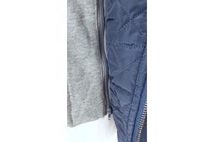 Gewatteerde jas tussenseizoen blauw/grijs, maat S (nieuw)