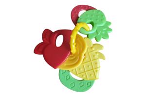 Bijtring - rammelaar met afneembare stukken ananas