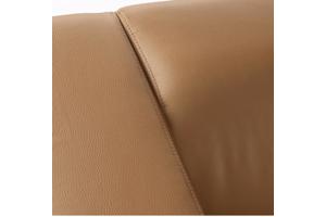 Oranje nep-lederen 2 zits-bank (Ikea Klippan)