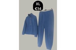 Joggingpak cobalt blauw XL