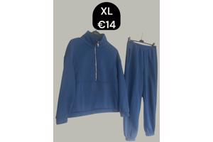 Joggingpak cobalt blauw XL