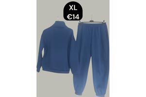 Joggingpak cobalt blauw XL