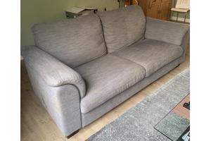 Ikea Tidafors banken grijs 2,5 en 2 zits met hocker