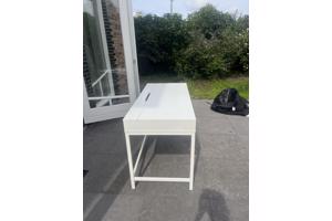 White Ikea Office Desk with Drawers