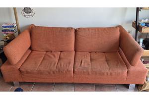 2.5 zits bank met verstelbare rug en armleuning