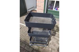IKEA Rolkast Raskog / Norrava zwart 35x45x77cm