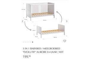 Meegroeibedje grijs