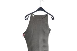 Stretch jurk mouwloos khaki XXL