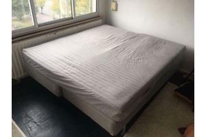Boxspring grijs, ikea, kingsize 200x180 cm