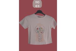 Glo-Story t-shirt snoepmachine roze 110