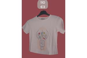 Glo-Story t-shirt snoepmachine roze 110