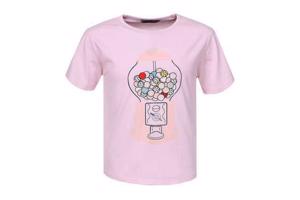 Glo-Story t-shirt snoepmachine roze 110