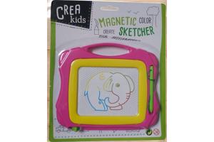 Crea Kids, magnetich teken bord roze geel klein formaat