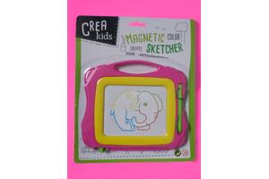 Crea Kids, magnetich teken bord roze geel klein formaat