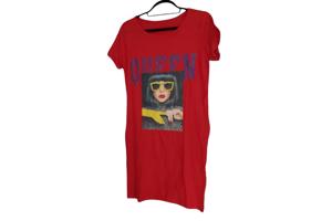 Shirt jurk Queen rood S