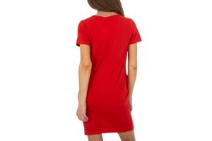 Shirt jurk Queen rood S