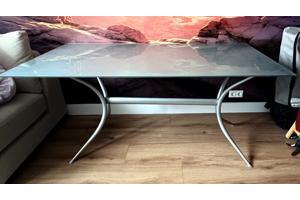 Mooie glazen eettafel /bureau