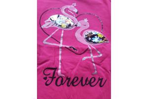 Seagull pullover flamingo's forever glitter 170/176