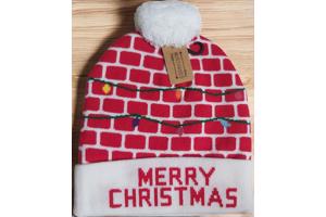 Muts met Pompon - Thema Kerst - Beanie - Acryl - Merry Chris