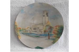 Prachtig sierbord met afbeelding raadhuis van Hilversum