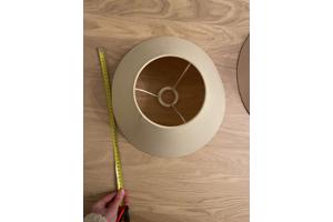 lampen kap 2x beige