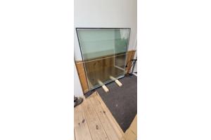 3x dubbel glas, 118 x 108 x 2,2 cm