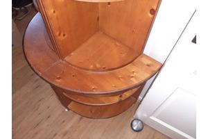 Set grenen hoekkastjes